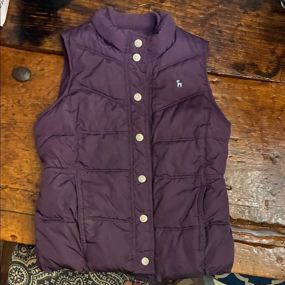 Old Navy Kids Dark Purple Puffer Vest